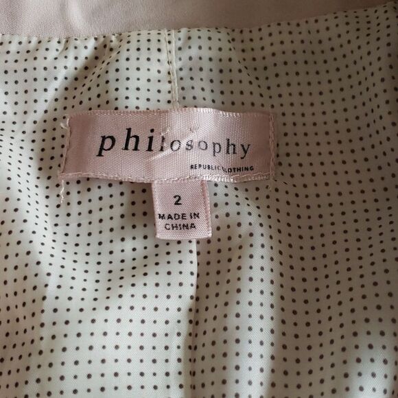 Philosophy Pale Pink Blazer Lined Size 2 Academia Workwear 1 button S/XS Pastel - Picture 3 of 6